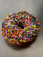 Donut - chocolate iced with sprinkles
