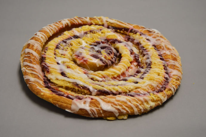 Flat Raspberry Ring Coffee Cake